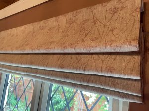 Hand made roman blind in Charlecote
