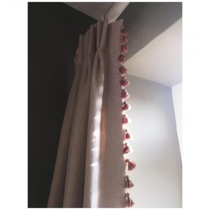 Pinch pleat heading curtains in Dorsington